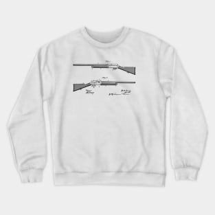 Gun Design vintage patent drawing Crewneck Sweatshirt